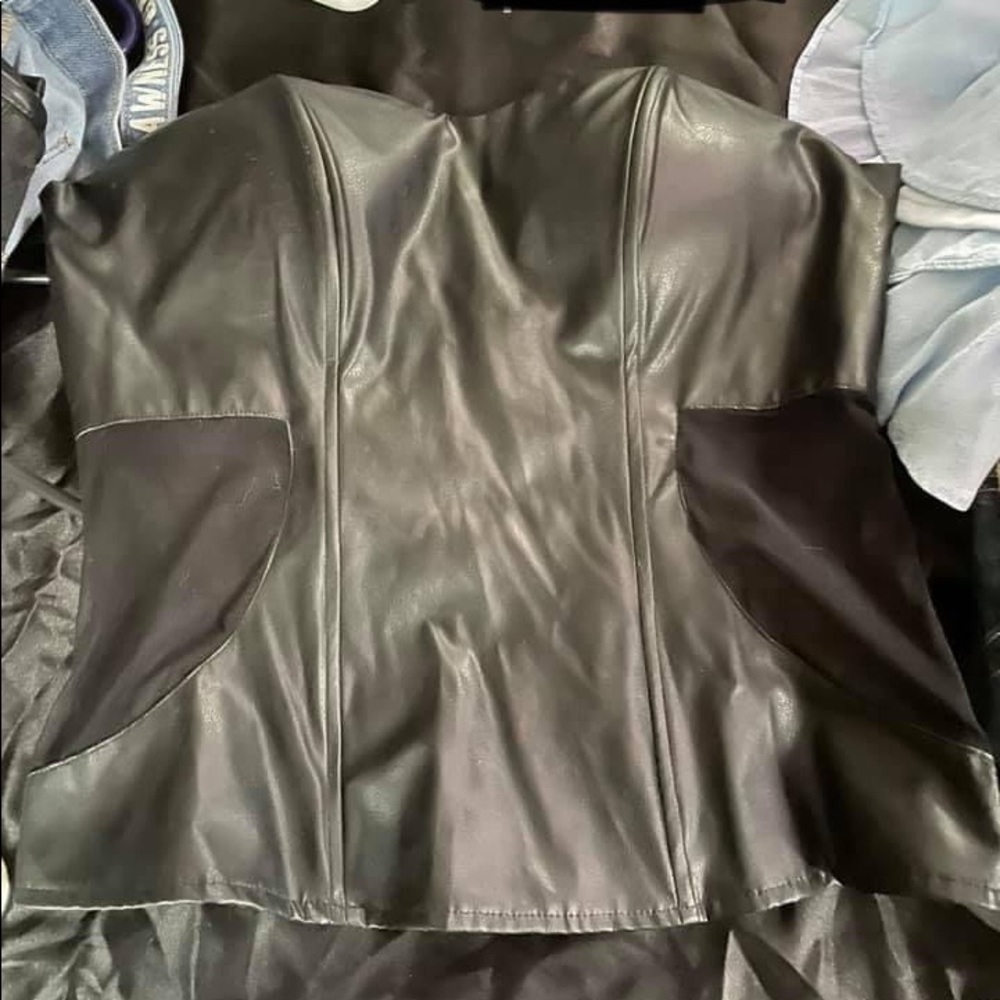 Leather top